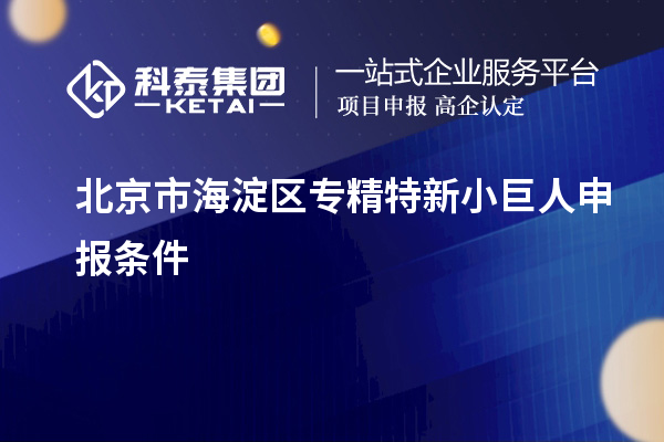 北京市海淀區(qū)<a href=http://www.snjxsy.cn/fuwu/zhuanjingtexin.html target=_blank class=infotextkey>專精特新小巨人申報</a>條件