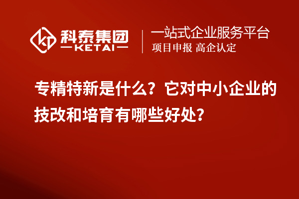 專精特新是什么？它對中小企業(yè)的<a href=http://www.snjxsy.cn/fuwu/jishugaizao.html target=_blank class=infotextkey>技改</a>和培育有哪些好處？