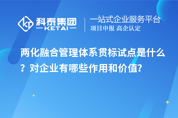 兩化融合管理體系貫標(biāo)試點(diǎn)是什么？對(duì)企業(yè)有哪些作用和價(jià)值？