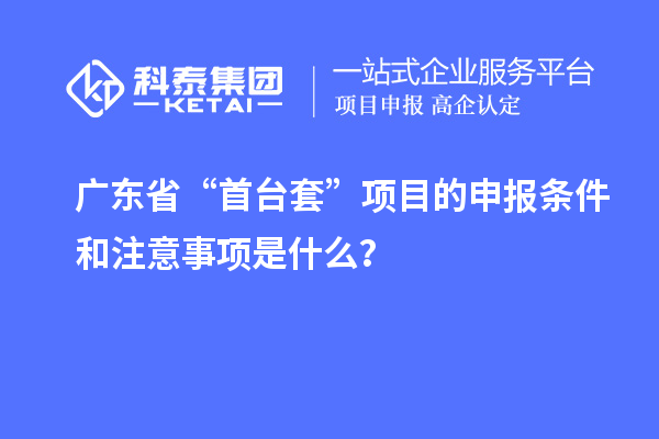 廣東省“<a href=http://www.snjxsy.cn/stt/ target=_blank class=infotextkey>首臺(tái)套</a>”項(xiàng)目的申報(bào)條件和注意事項(xiàng)是什么？