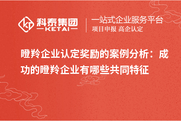 <a href=http://www.snjxsy.cn/fuwu/dengling.html target=_blank class=infotextkey>瞪羚企業(yè)認(rèn)定</a>獎勵的案例分析：成功的瞪羚企業(yè)有哪些共同特征