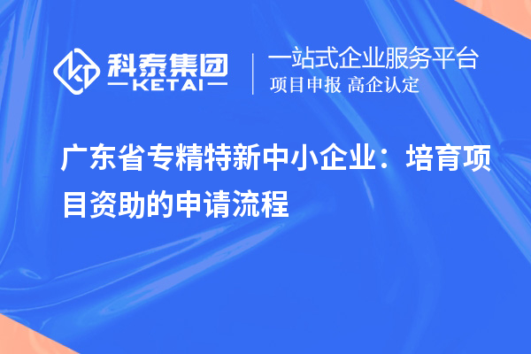 廣東省<a href=http://www.snjxsy.cn/fuwu/zhuanjingtexin.html target=_blank class=infotextkey>專(zhuān)精特新中小企業(yè)</a>：培育項(xiàng)目資助的申請(qǐng)流程