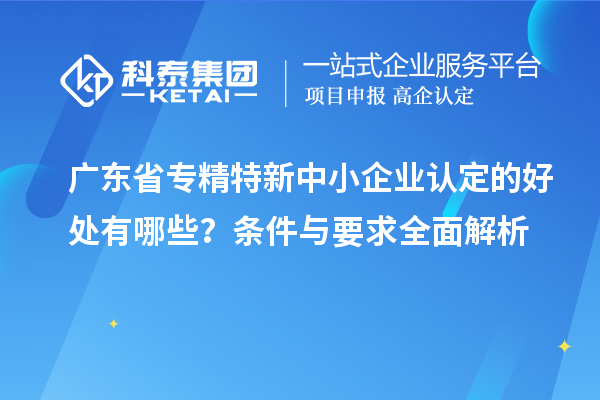 廣東省<a href=http://www.snjxsy.cn/fuwu/zhuanjingtexin.html target=_blank class=infotextkey>專精特新中小企業(yè)</a>認(rèn)定的好處有哪些？條件與要求全面解析