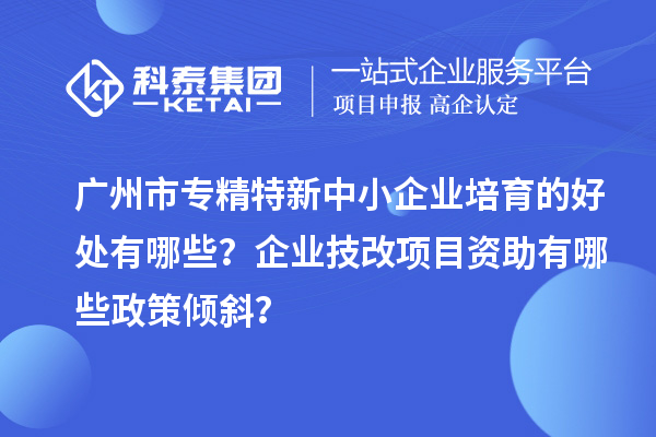 廣州市專精特新中小企業(yè)培育的好處有哪些？企業(yè)<a href=http://www.snjxsy.cn/fuwu/jishugaizao.html target=_blank class=infotextkey>技改</a>項(xiàng)目資助有哪些政策傾斜？