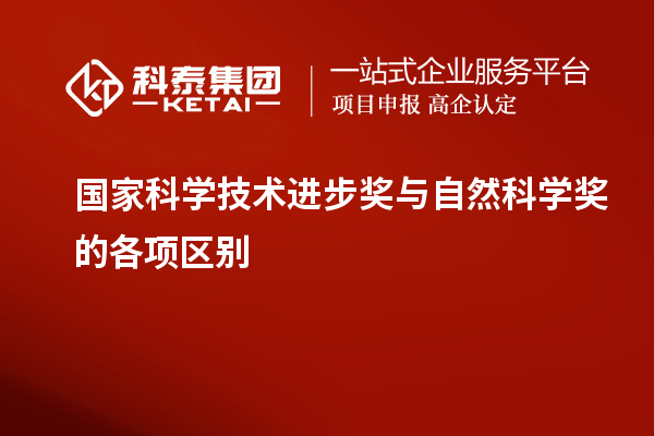 國家科學技術(shù)進步獎與自然科學獎的各項區(qū)別