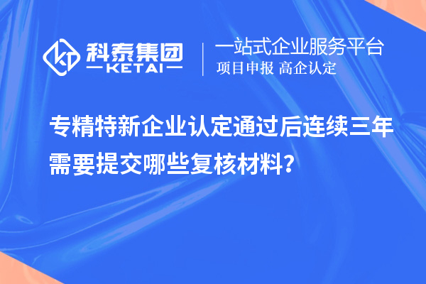 專精特新企業(yè)認(rèn)定通過后連續(xù)三年需要提交哪些復(fù)核材料？