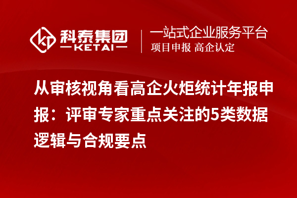 從審核視角看高企火炬統(tǒng)計(jì)年報申報：評審專家重點(diǎn)關(guān)注的5類數(shù)據(jù)邏輯與合規(guī)要點(diǎn)